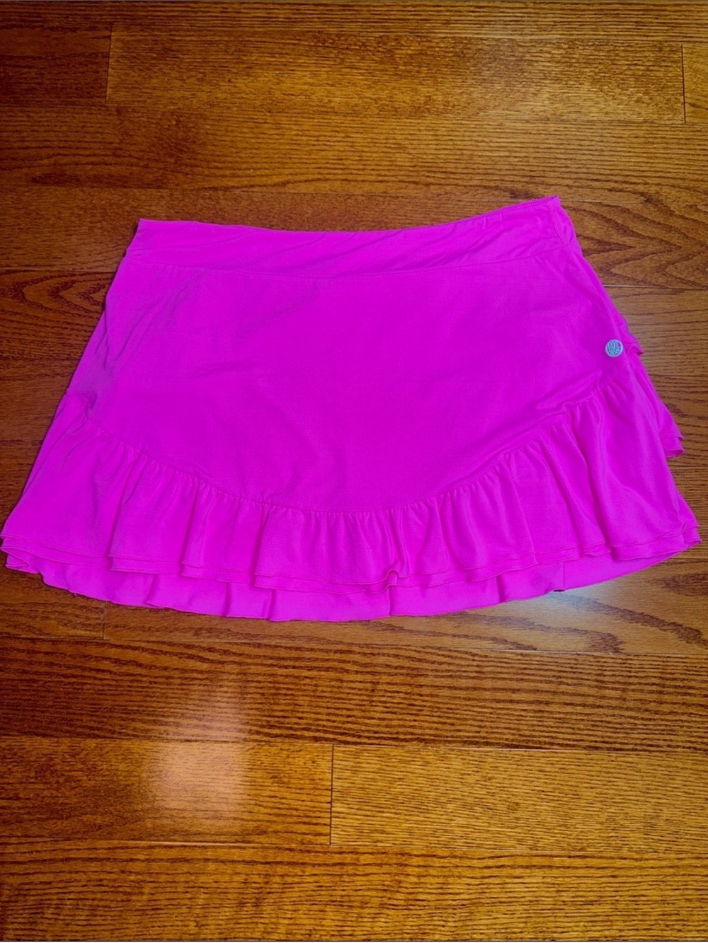 Lilly Pulitzer Hot Pink Ruffle Hem Mini Skirt